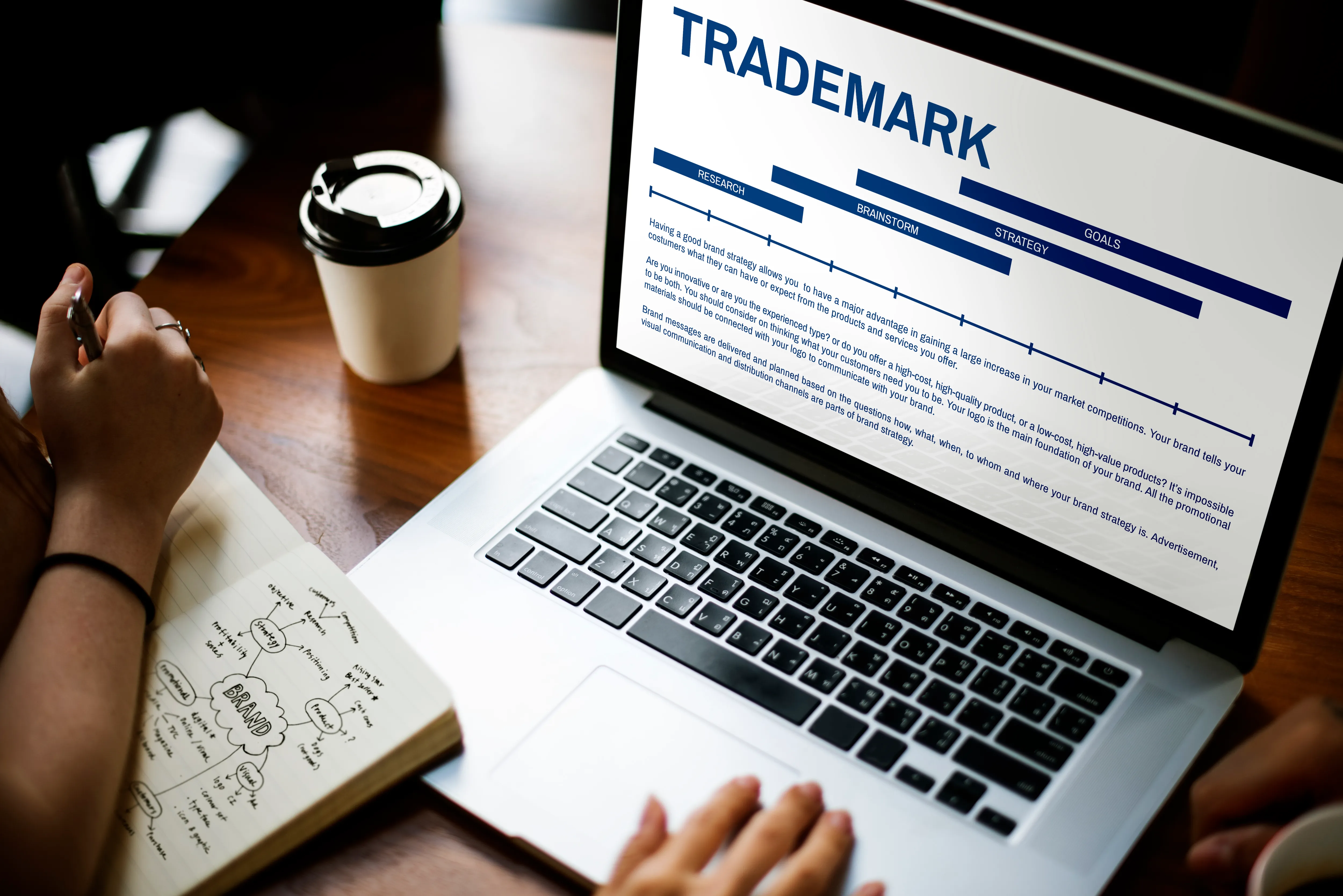 Professional reviewing documents and charts.